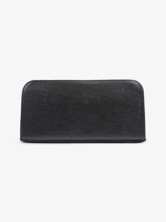 Saint Laurent Classic Zip-Around Wallet Black Leather