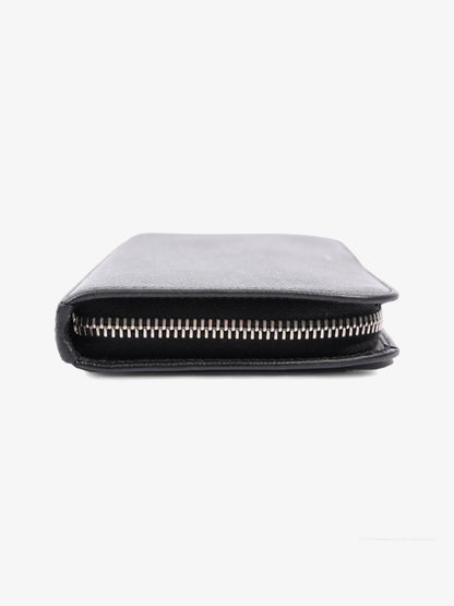 Saint Laurent Classic Zip-Around Wallet Black Leather