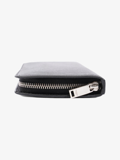 Saint Laurent Classic Zip-Around Wallet Black Leather