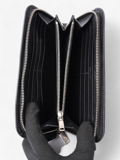 Saint Laurent Classic Zip-Around Wallet Black Leather