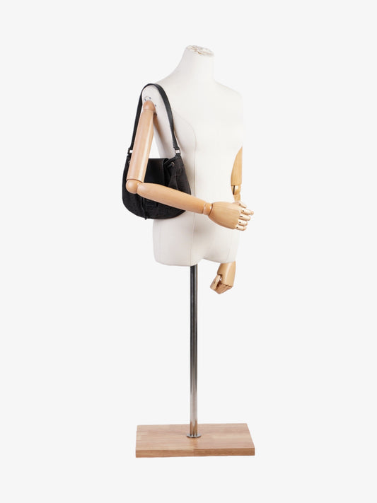 Fendi Zucchino Baguette Zucca / Black Canvas