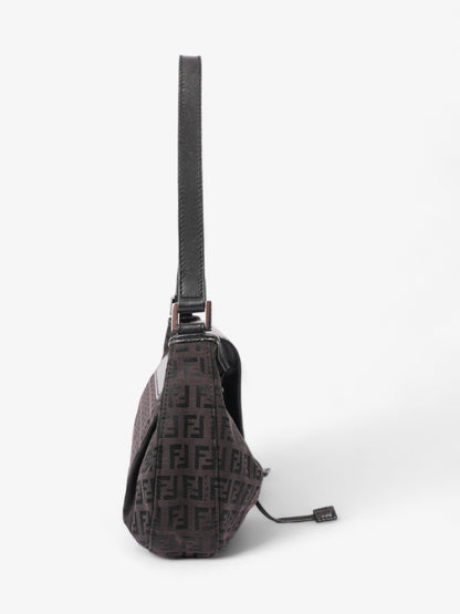 Fendi Zucchino Baguette Zucca / Black Canvas
