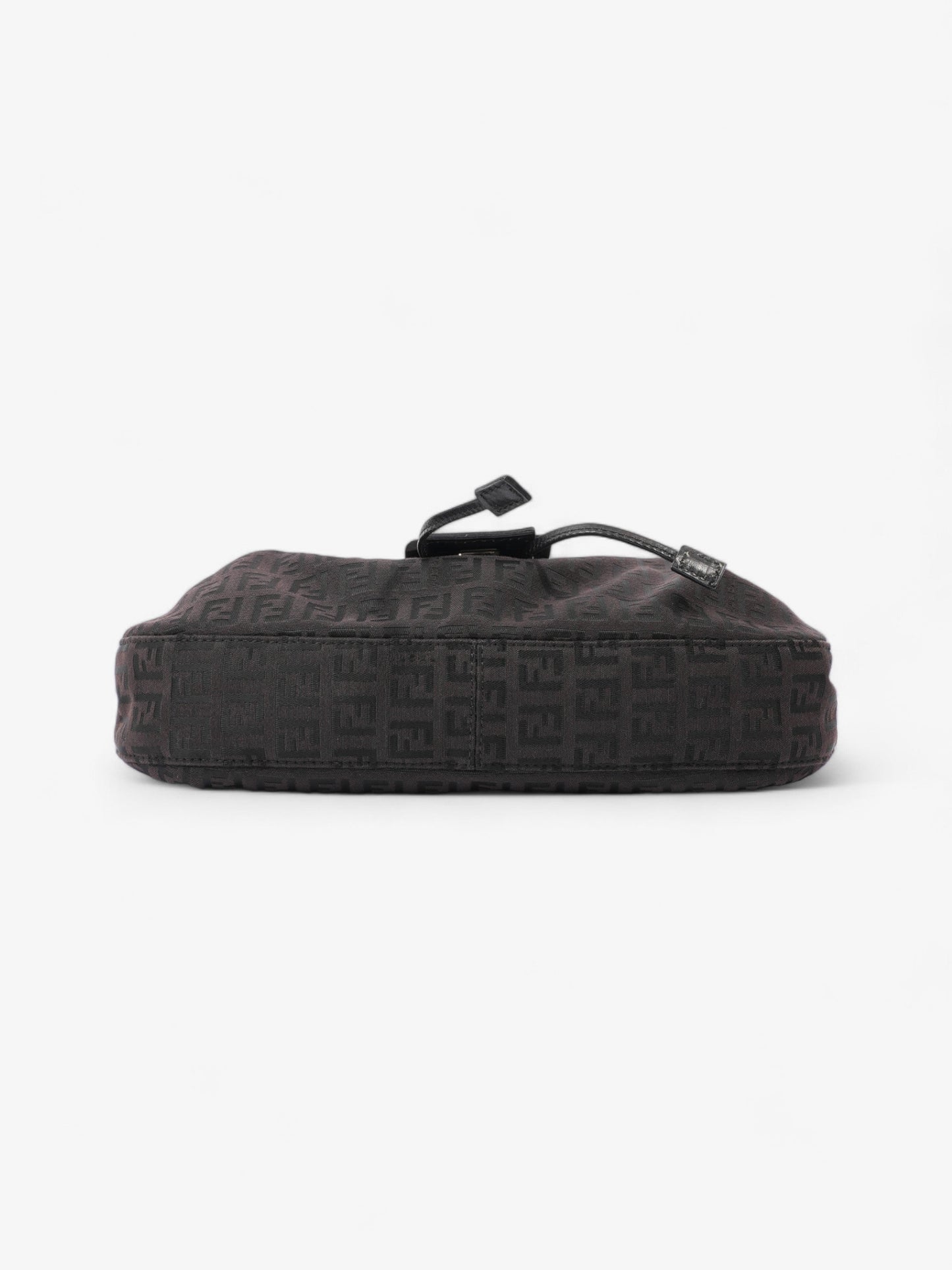 Fendi Zucchino Baguette Zucca / Black Canvas