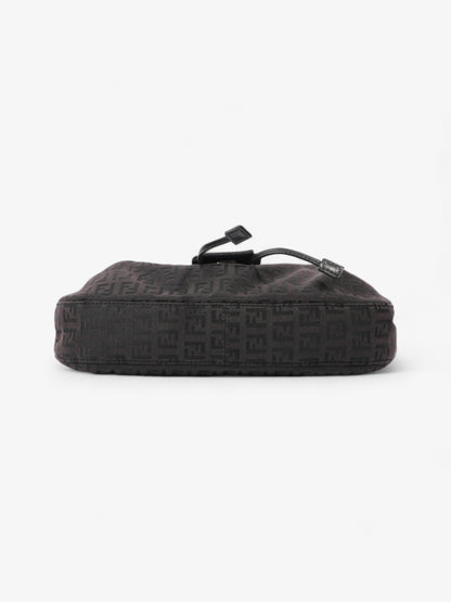 Fendi Zucchino Baguette Zucca / Black Canvas