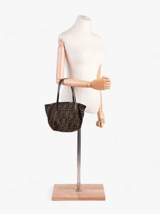 Fendi Zucca Handbag Brown Canvas