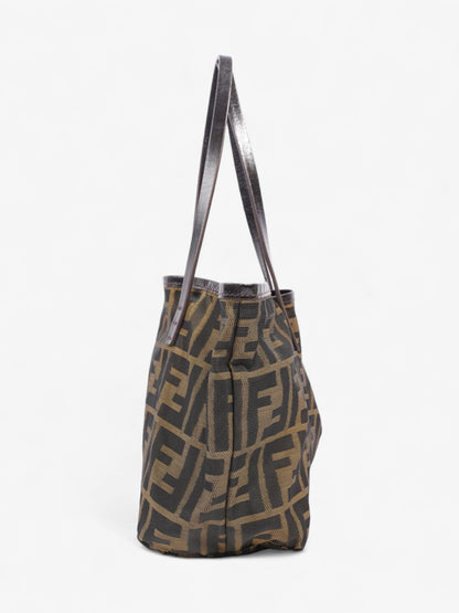 Fendi Zucca Handbag Brown Canvas