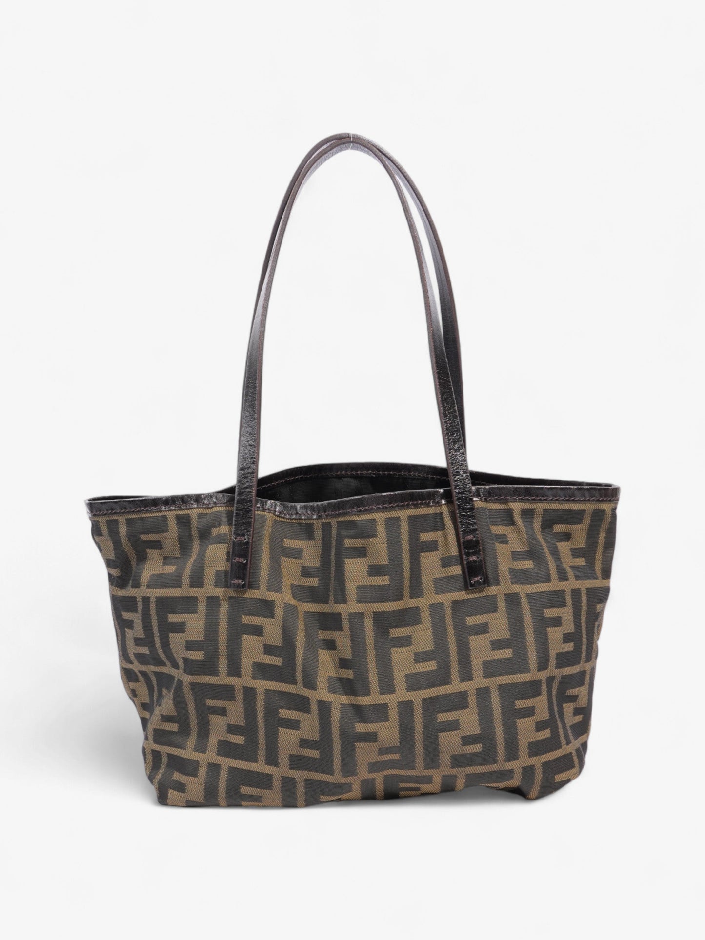 Fendi Zucca Handbag Brown Canvas
