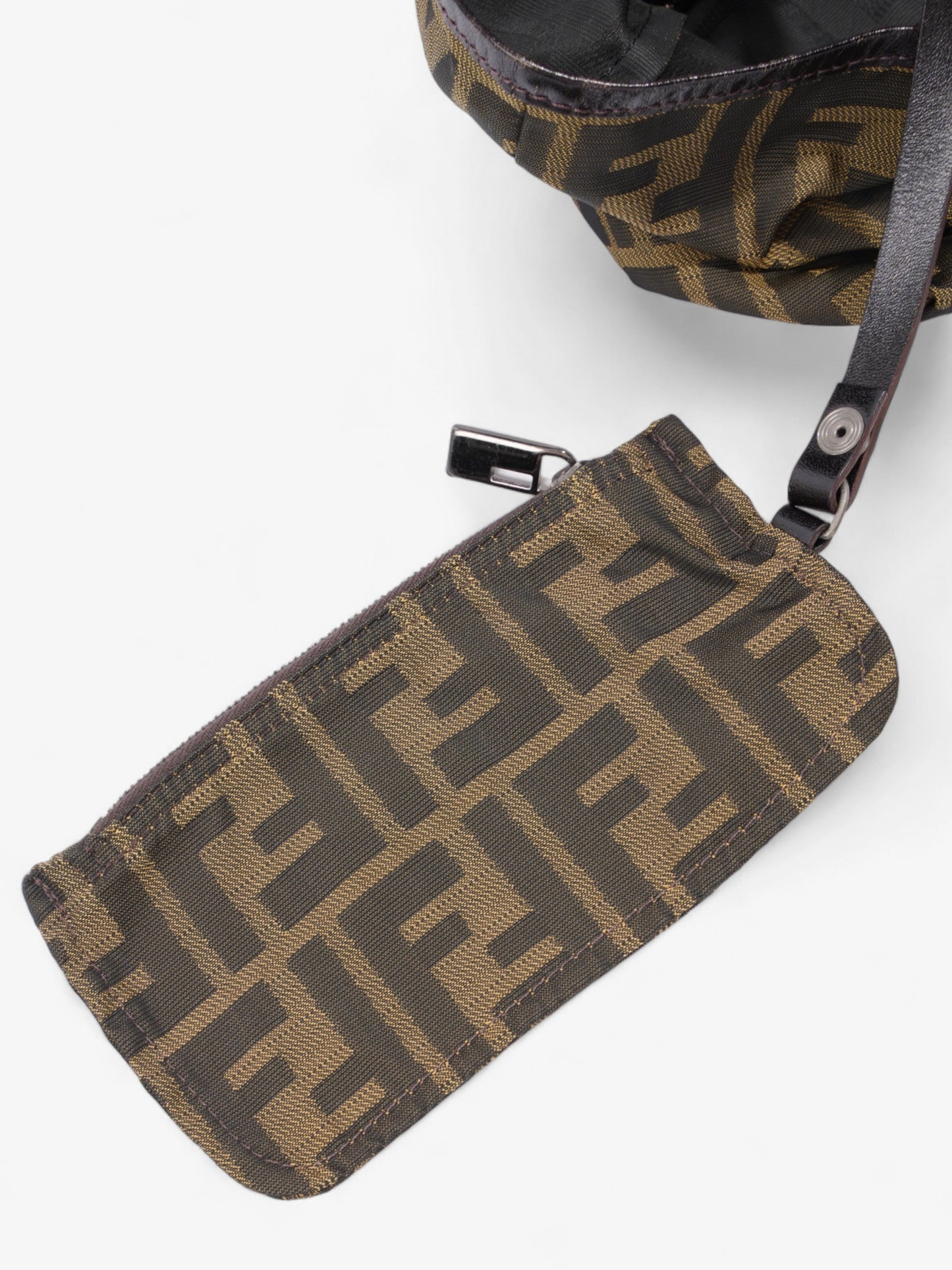 Fendi Zucca Handbag Brown Canvas