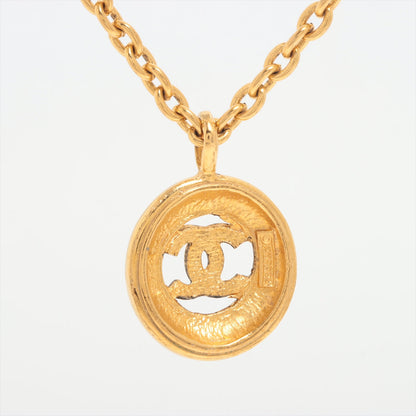 Chanel Circle Coco Logo Gold Necklace Costume Jewellery
