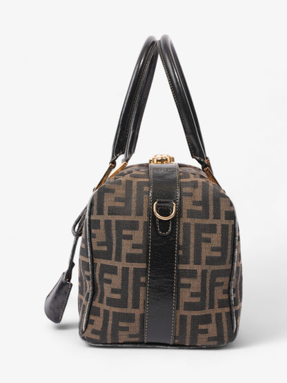 Fendi Two Way Boston Bag Zucca Canvas