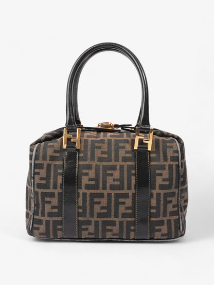 Fendi Two Way Boston Bag Zucca Canvas
