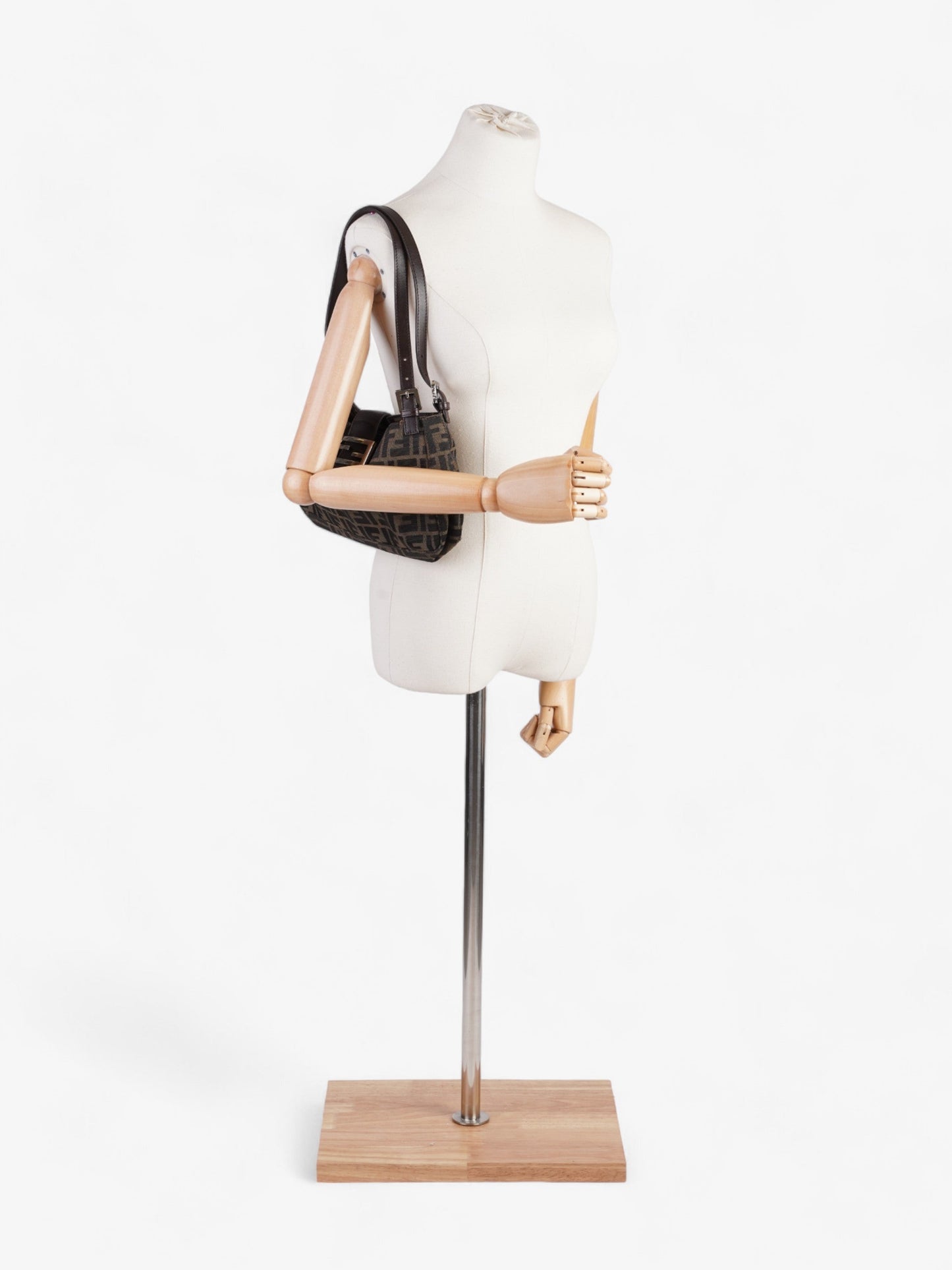 Fendi Mamma Baguette Brown Zucca Canvas