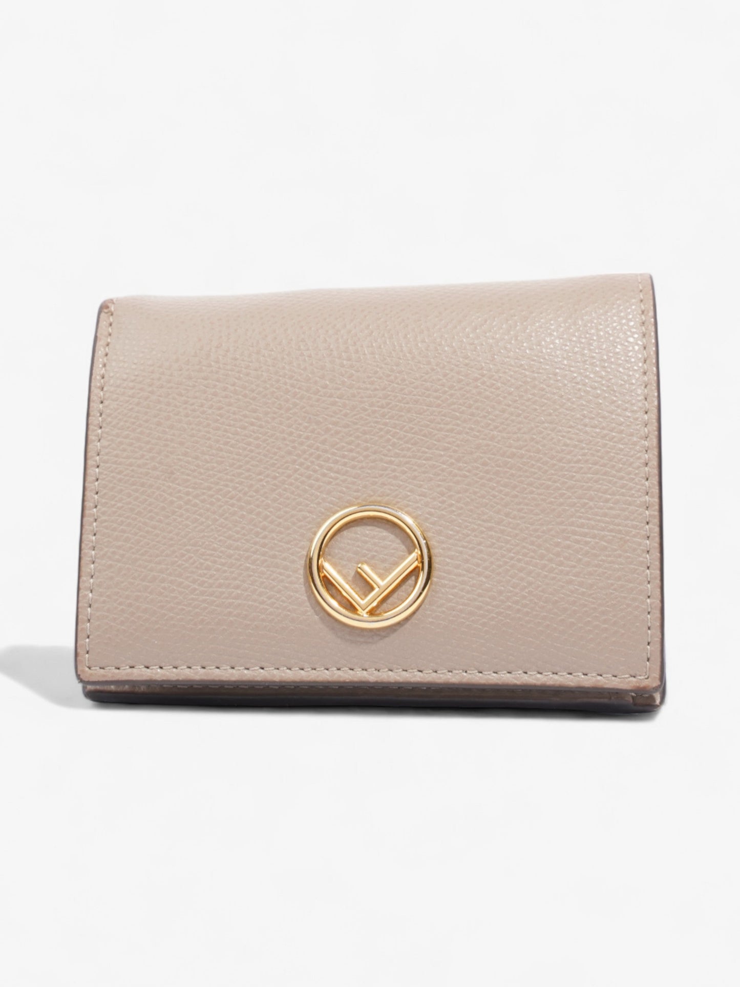 Fendi F is Fendi Compact Wallet Nude Leather