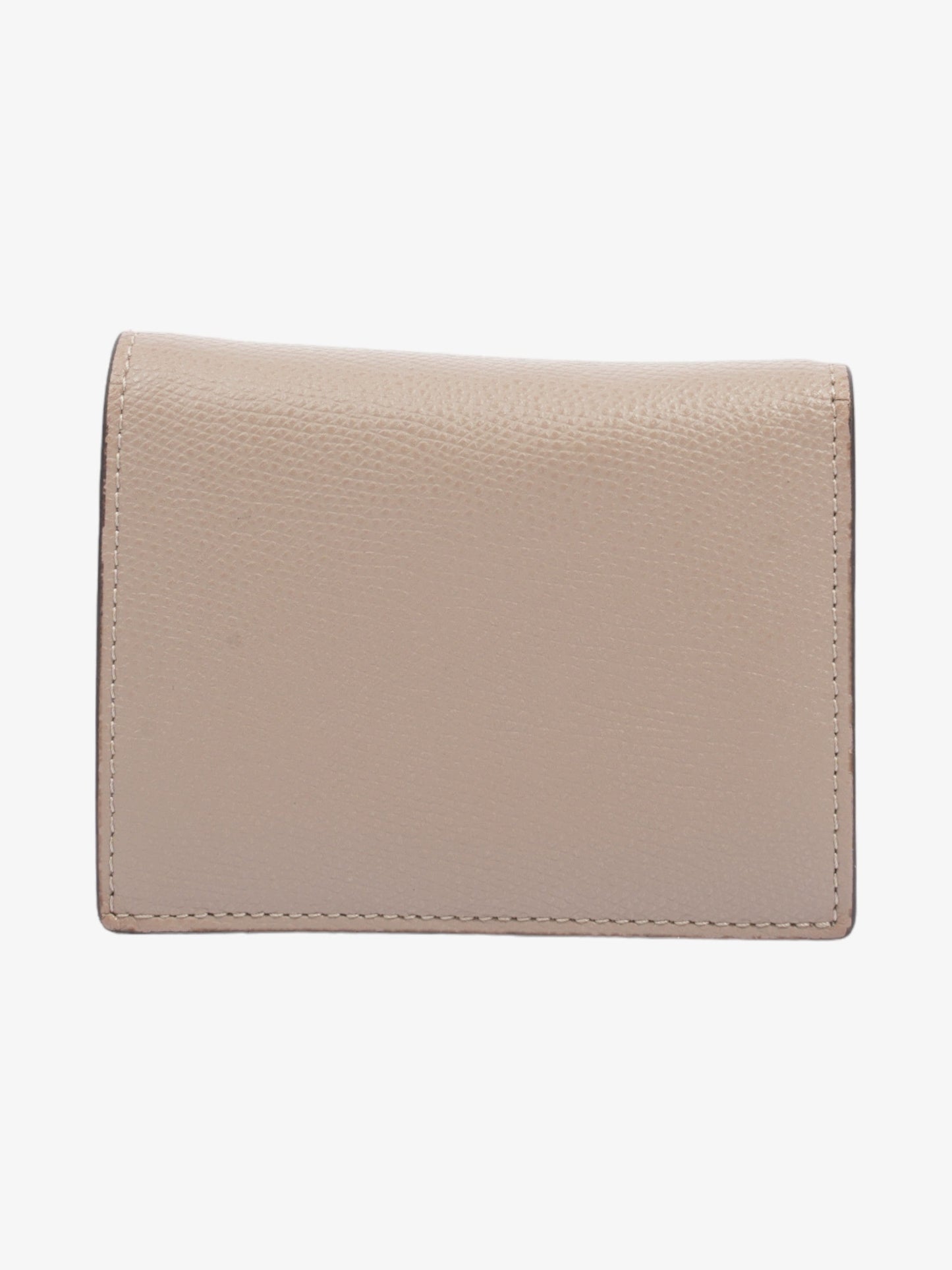 Fendi F is Fendi Compact Wallet Nude Leather