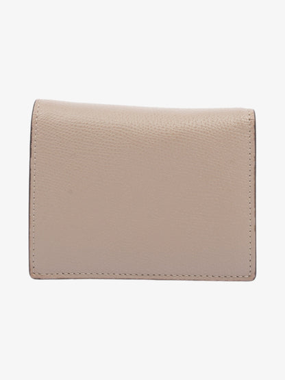 Fendi F is Fendi Compact Wallet Nude Leather