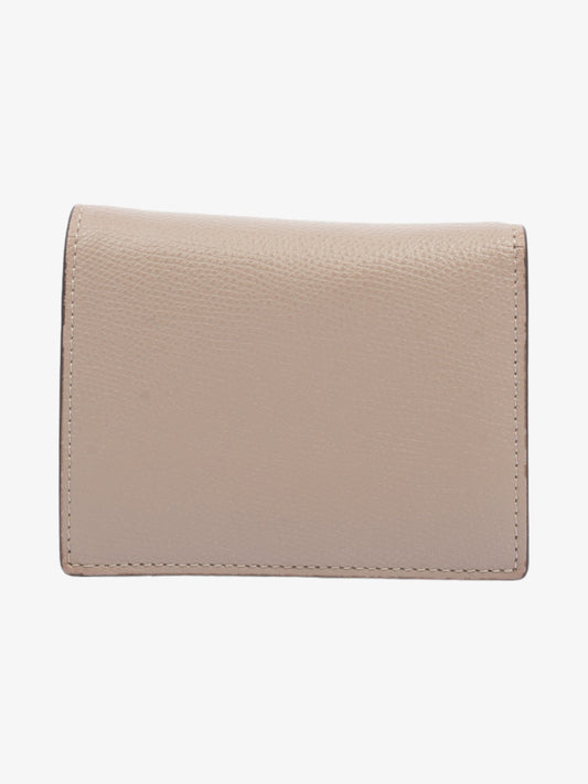 Fendi F is Fendi Compact Wallet Nude Leather