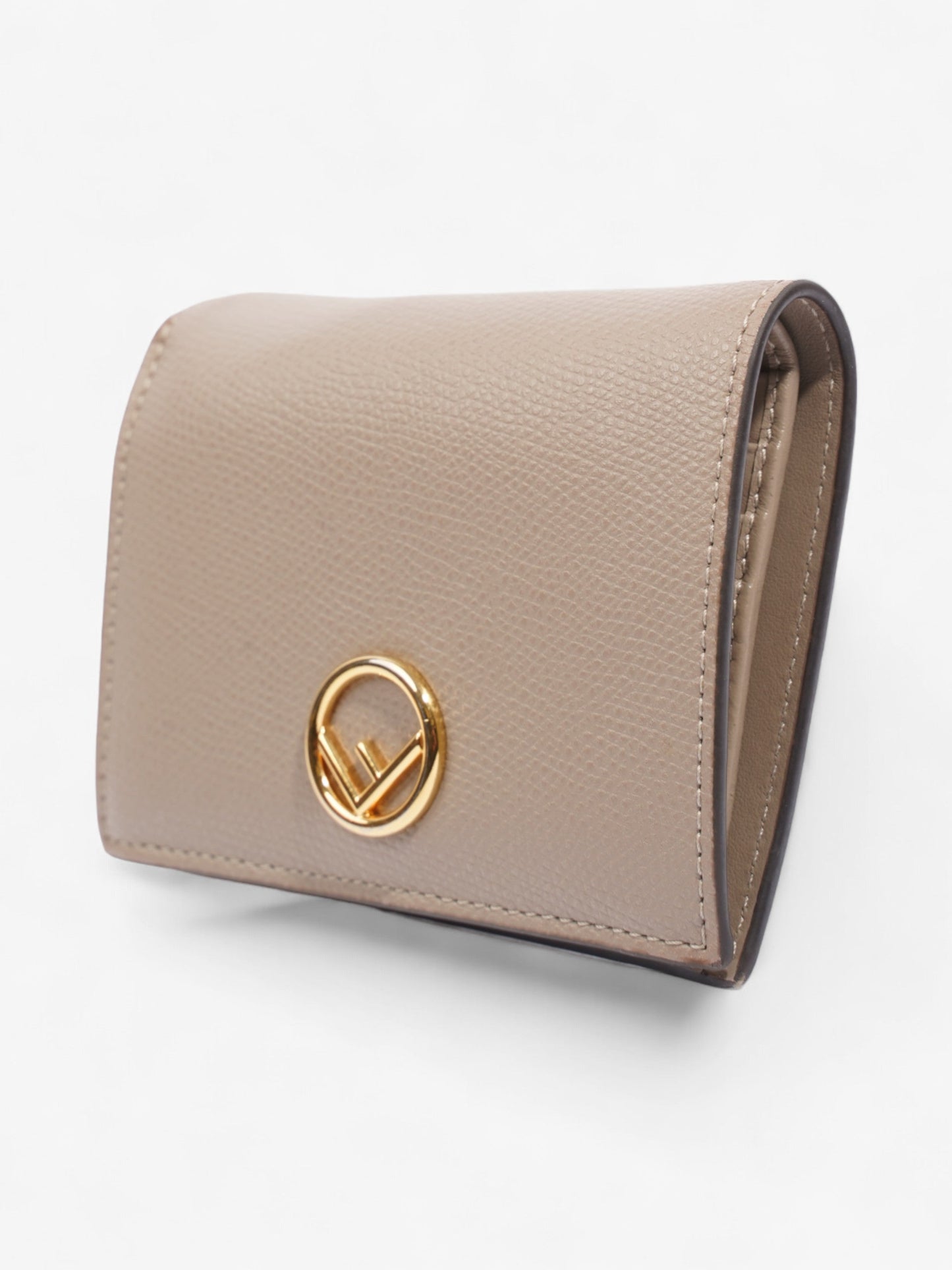 Fendi F is Fendi Compact Wallet Nude Leather