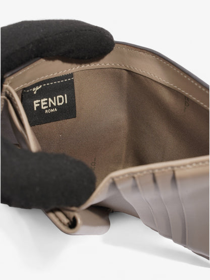 Fendi F is Fendi Compact Wallet Nude Leather
