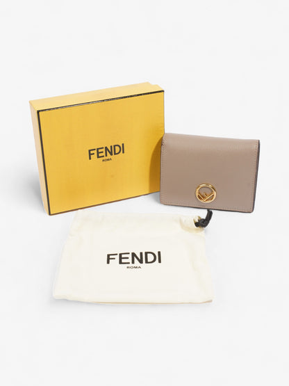 Fendi F is Fendi Compact Wallet Nude Leather