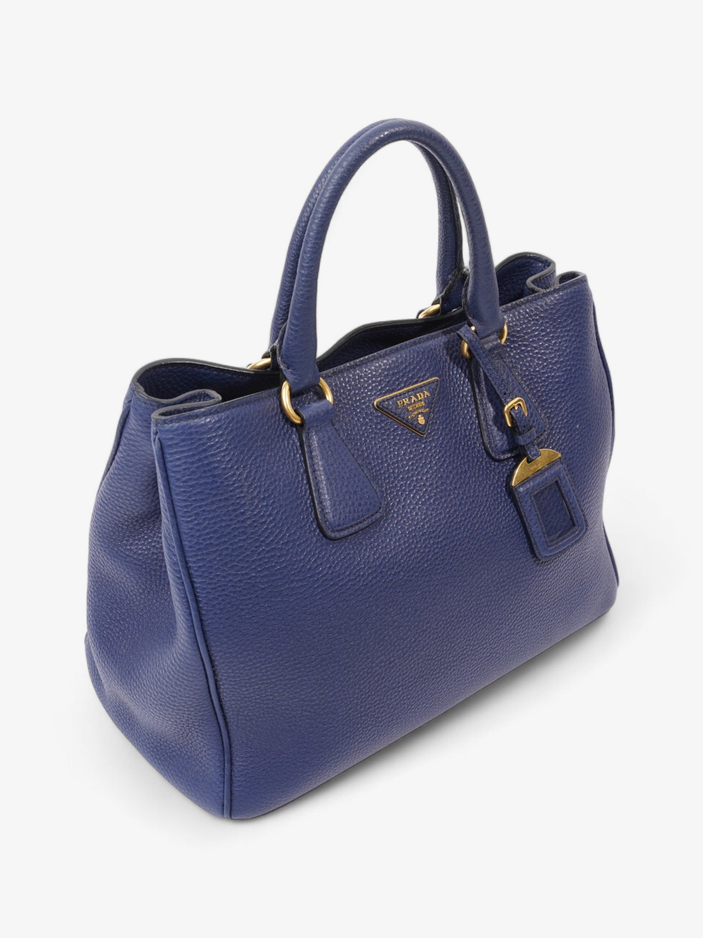 Prada Vitello Daino  Blue  Saffiano Leather