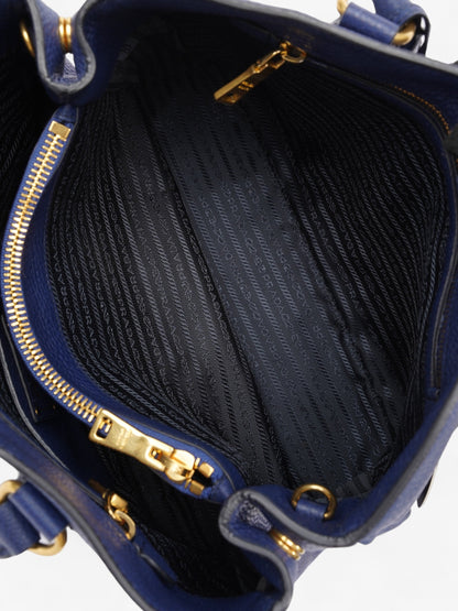 Prada Vitello Daino  Blue  Saffiano Leather