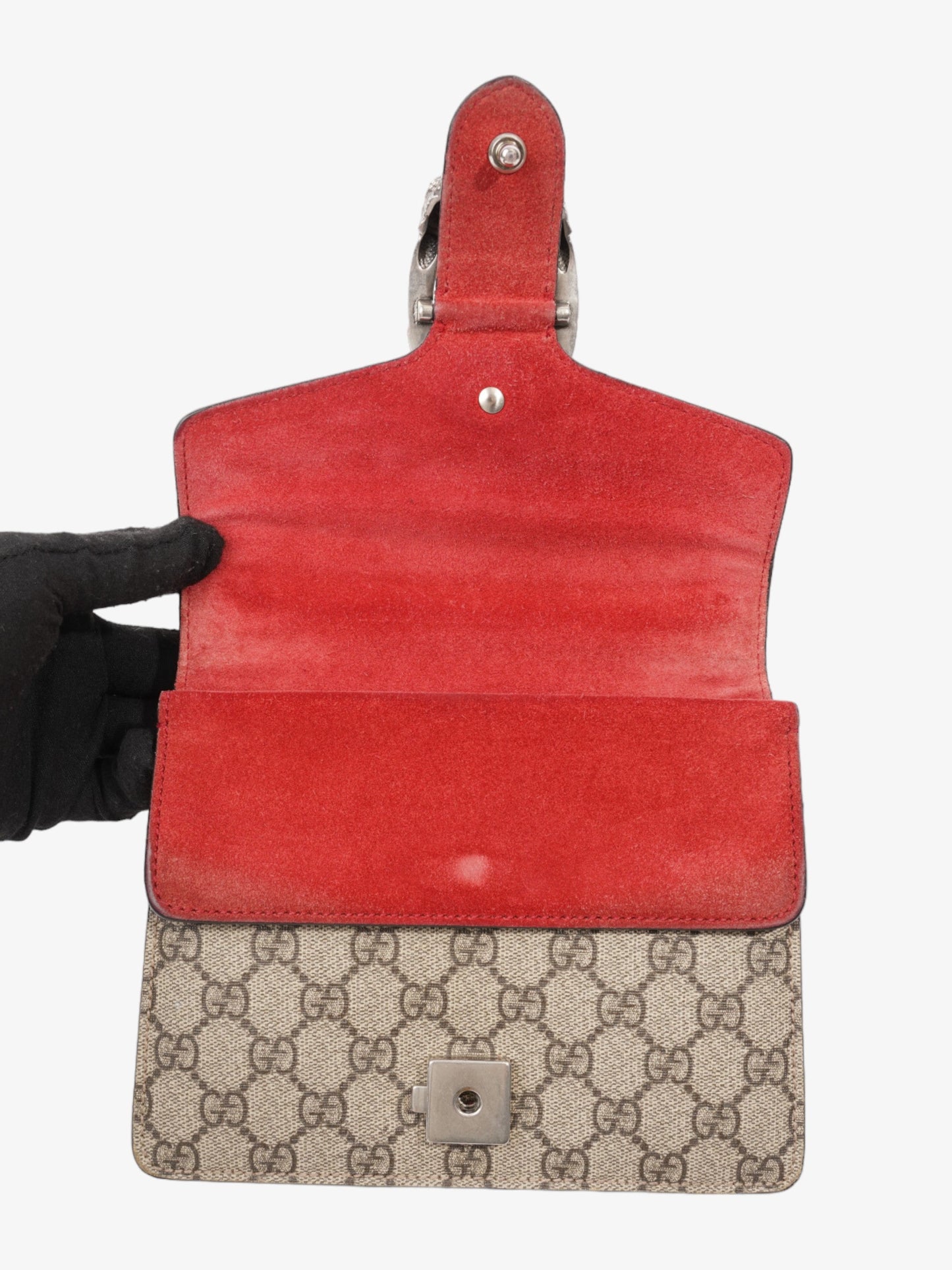 Gucci Dionysus Supreme Print / Red Coated Canvas Mini