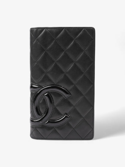 Chanel Cambon Line Lam Wallet Black Leather