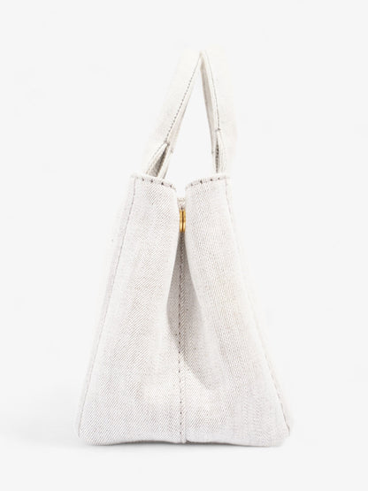 Prada Canapa Tote Grey Denim