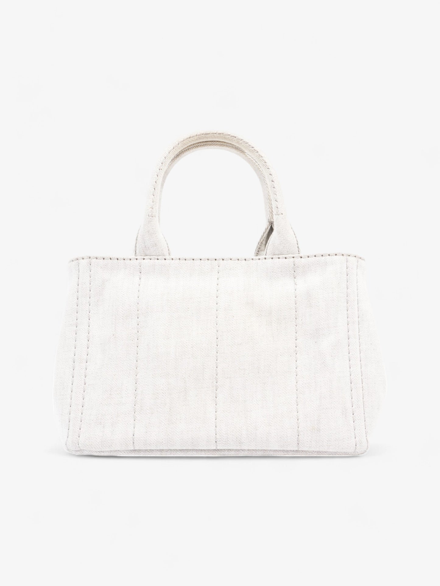Prada Canapa Tote Grey Denim