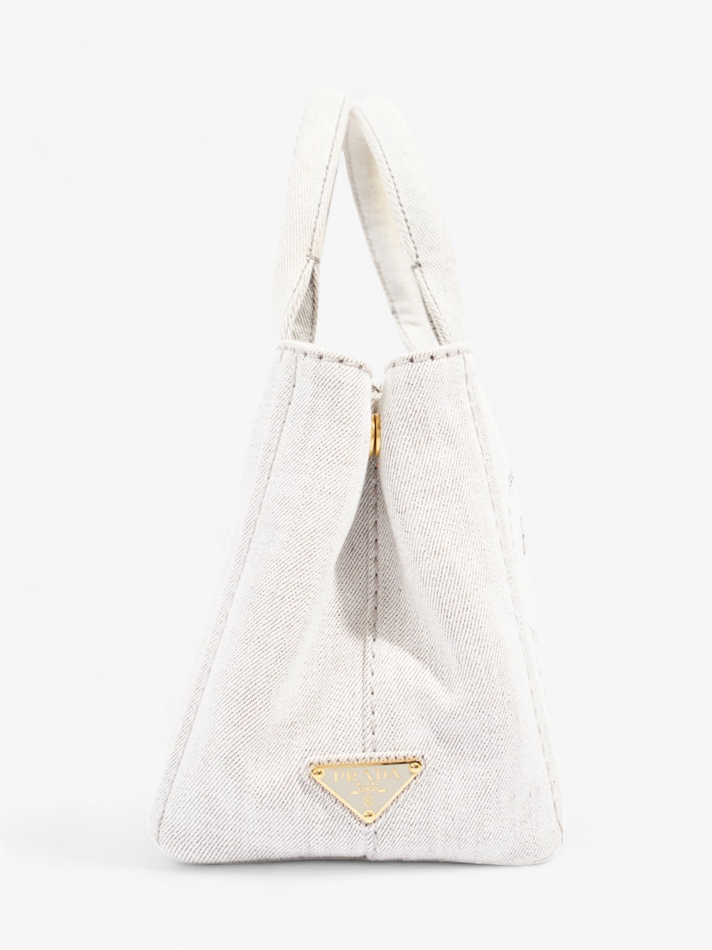 Prada Canapa Tote Grey Denim