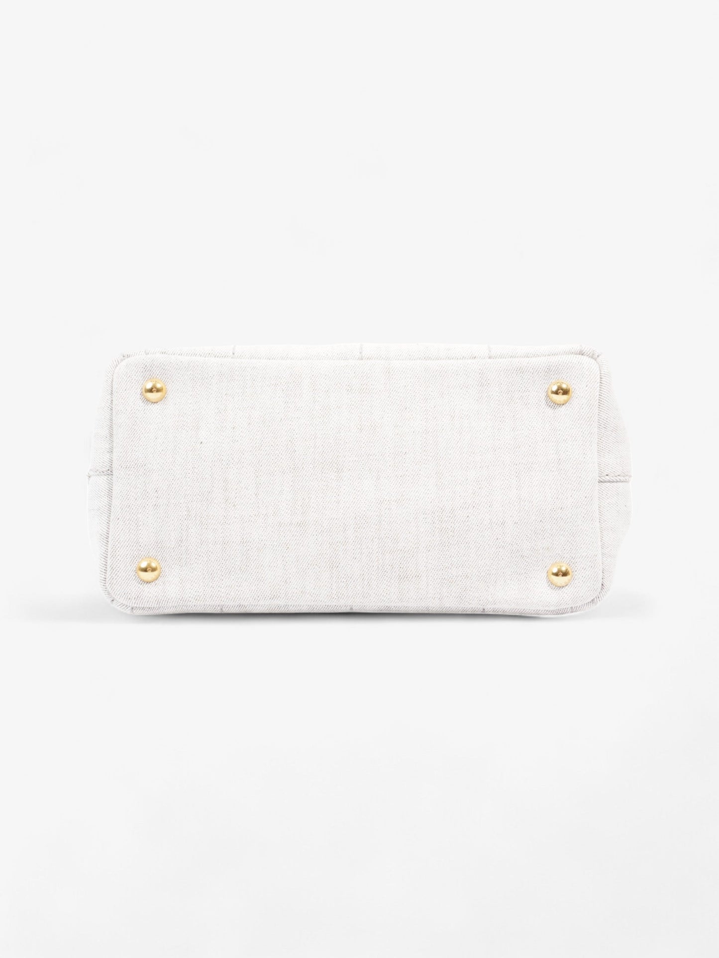 Prada Canapa Tote Grey Denim