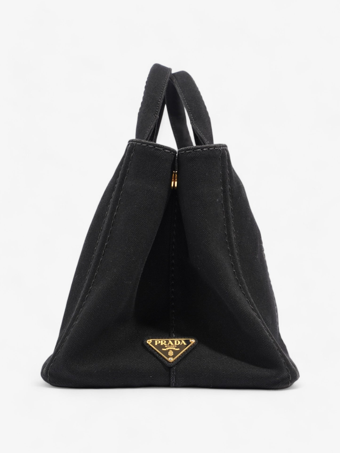 Prada Canapa Logo Black Canvas