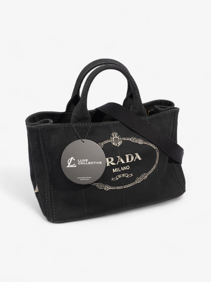 Prada Canapa Logo Black Canvas