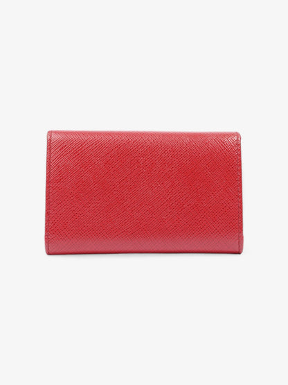 Prada Key Case Red Saffiano Leather