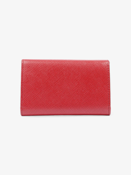 Prada Key Case Red Saffiano Leather