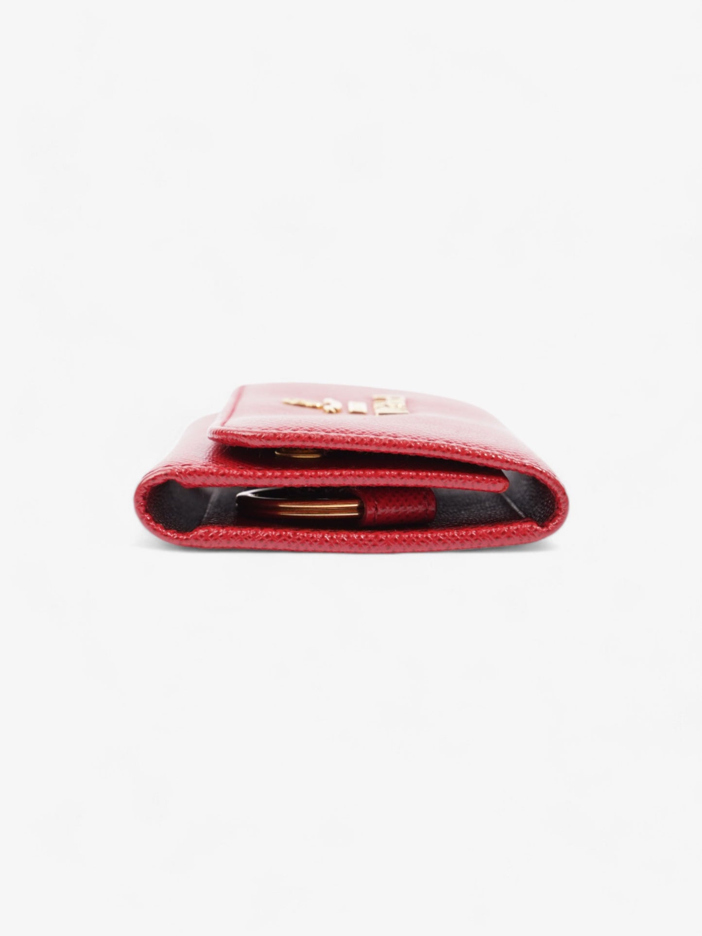 Prada Key Case Red Saffiano Leather