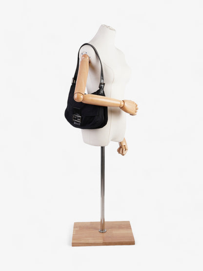 Fendi Mamma Baguette Black Canvas