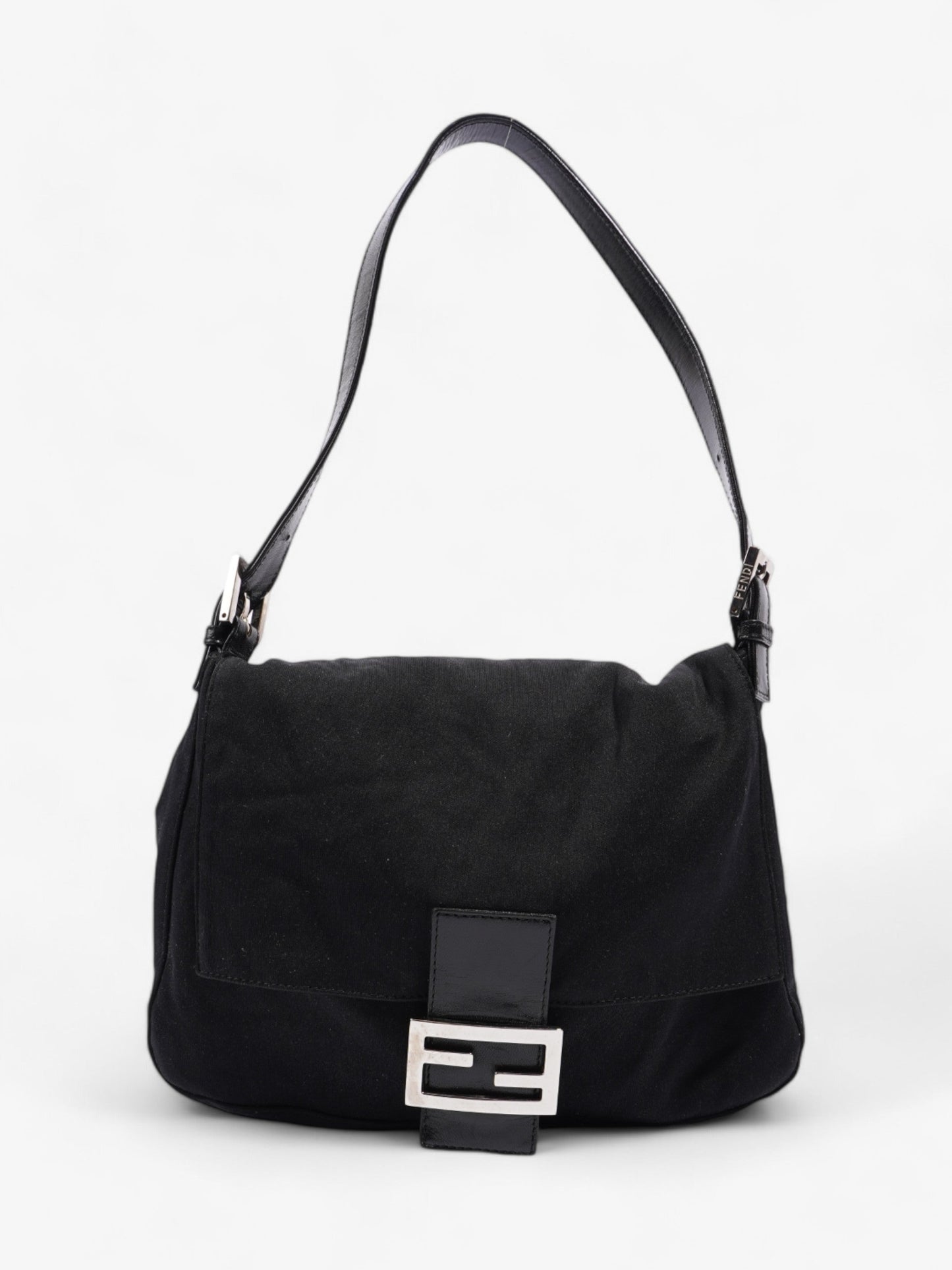 Fendi Mamma Baguette Black Canvas