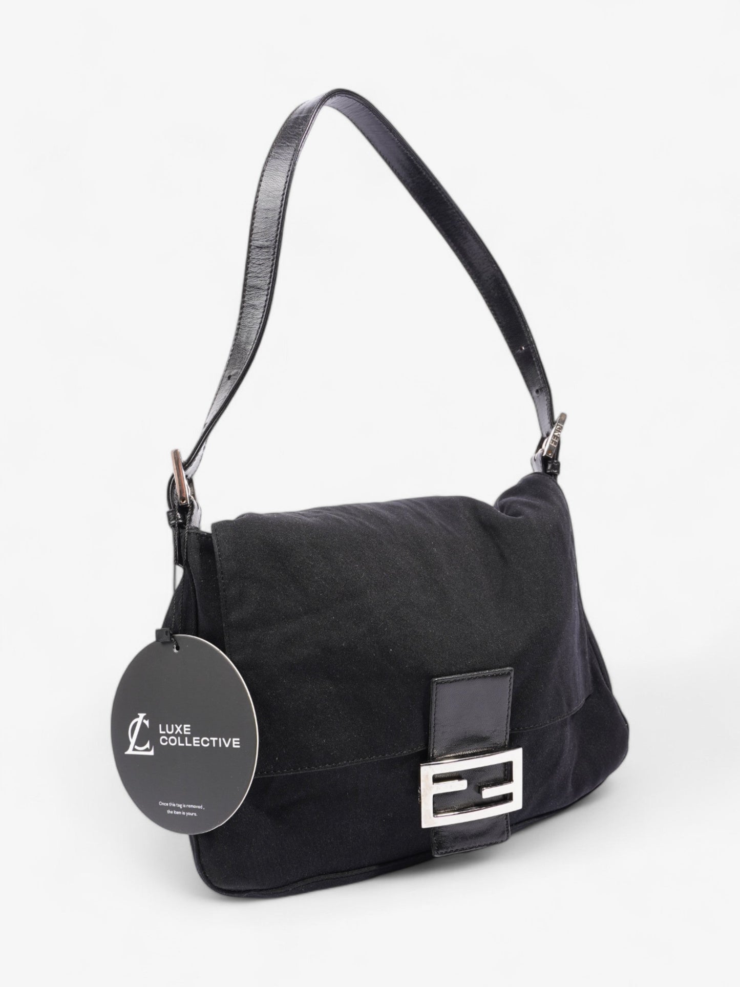 Fendi Mamma Baguette Black Canvas