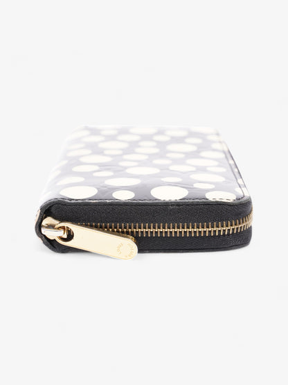 Louis Vuitton x Yayoi Kusama Infinity Zippy Wallet Black / Cream Patent Leather