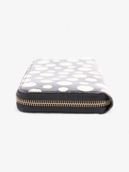 Louis Vuitton x Yayoi Kusama Infinity Zippy Wallet Black / Cream Patent Leather