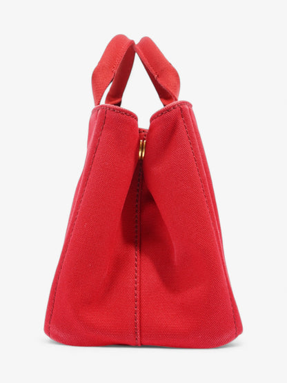 Prada Canapa Tote Red Cotton