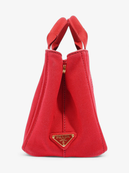 Prada Canapa Tote Red Cotton