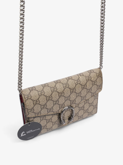Gucci Dionysus Chain Wallet GG Supreme Coated Canvas