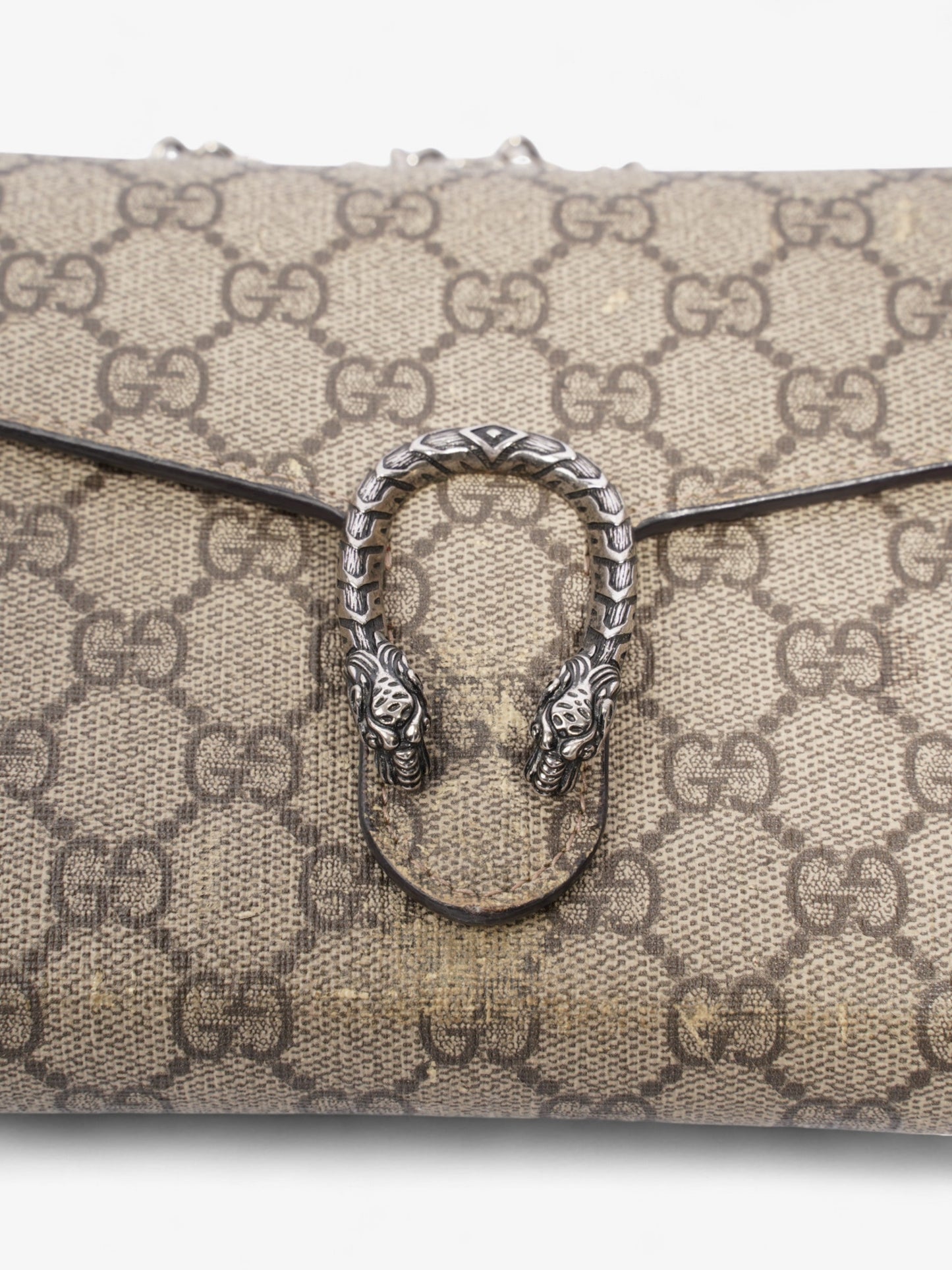 Gucci Dionysus Chain Wallet GG Supreme Coated Canvas