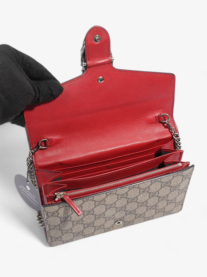 Gucci Dionysus Chain Wallet GG Supreme Coated Canvas