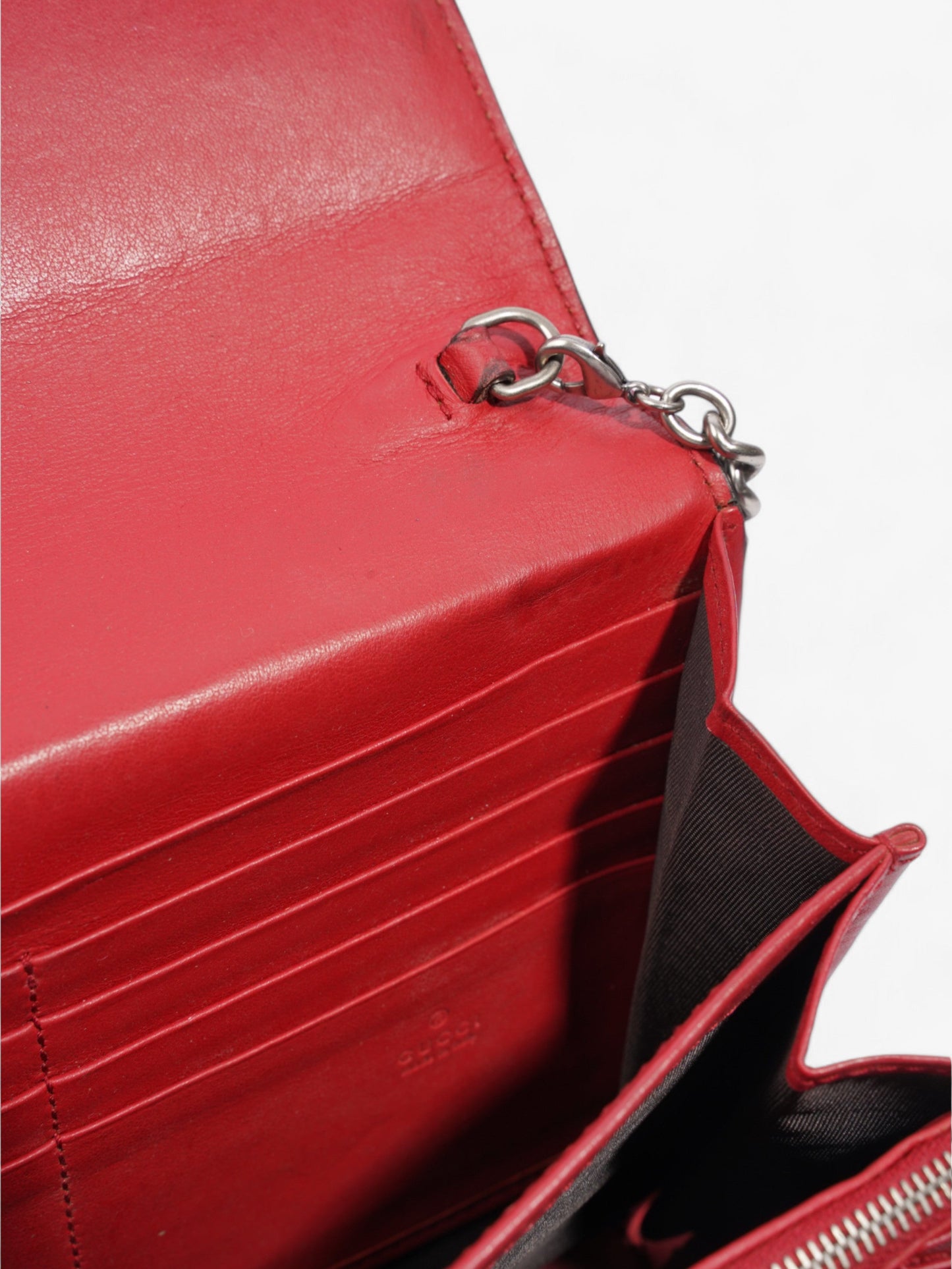 Gucci Dionysus Chain Wallet GG Supreme Coated Canvas