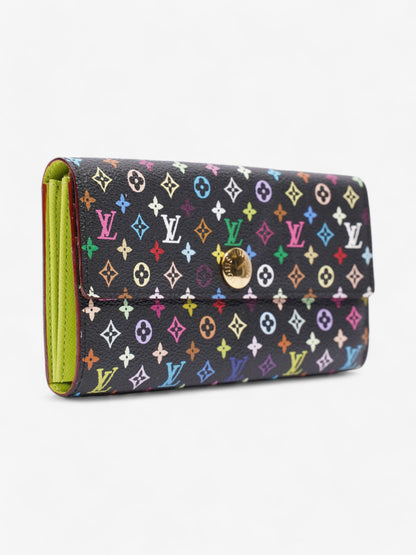 Louis Vuitton Sarah Wallet Black / Multicolour Coated Canvas