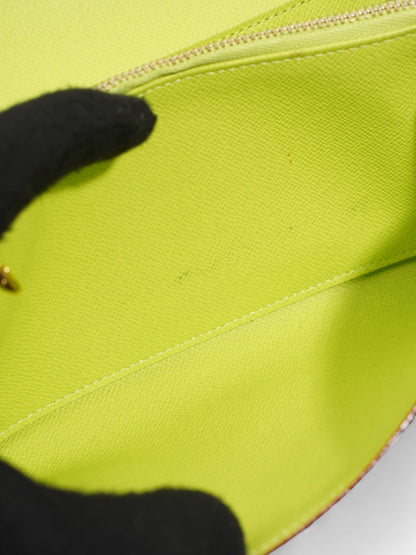 Louis Vuitton Sarah Wallet Black / Multicolour Coated Canvas