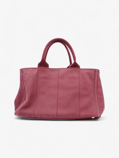 Prada Prada Canapa 2 Way Handbag Bordeaux Cotton